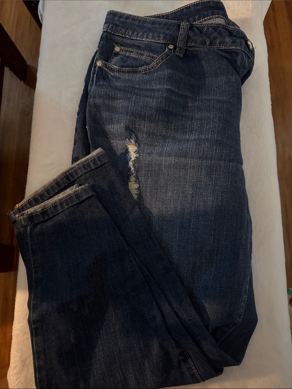Jennifer Lopez Men's Straight Jeans in Dark Blue Wash